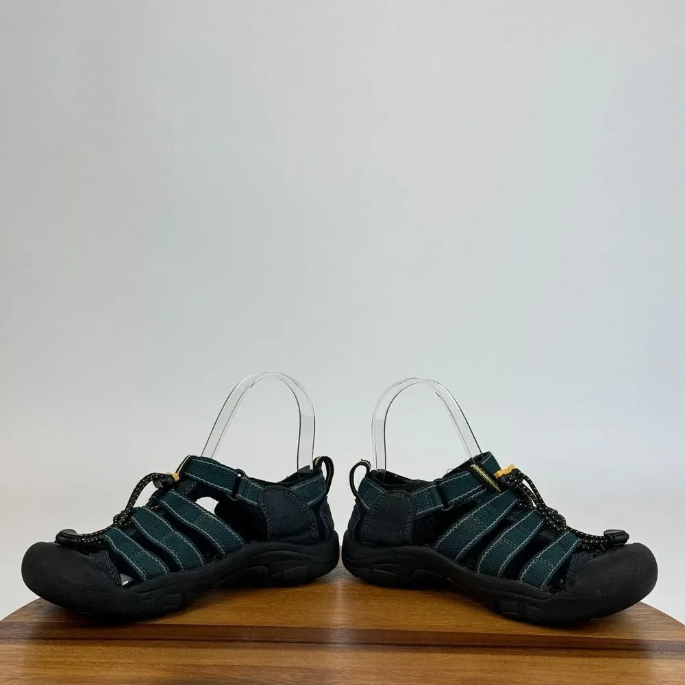 Childrens Big Kids Keen Newport H2 Waterproof Blue Shoes Sandals Size 3‎ Y GUC